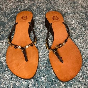 EUC Yellow Box sandals.